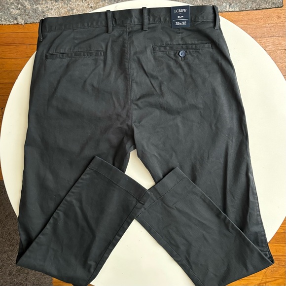 J. Crew Factory Men’s Slim Straight Chino Pant Black 35'x32" New with Tags (NWT) - Picture 8 of 9